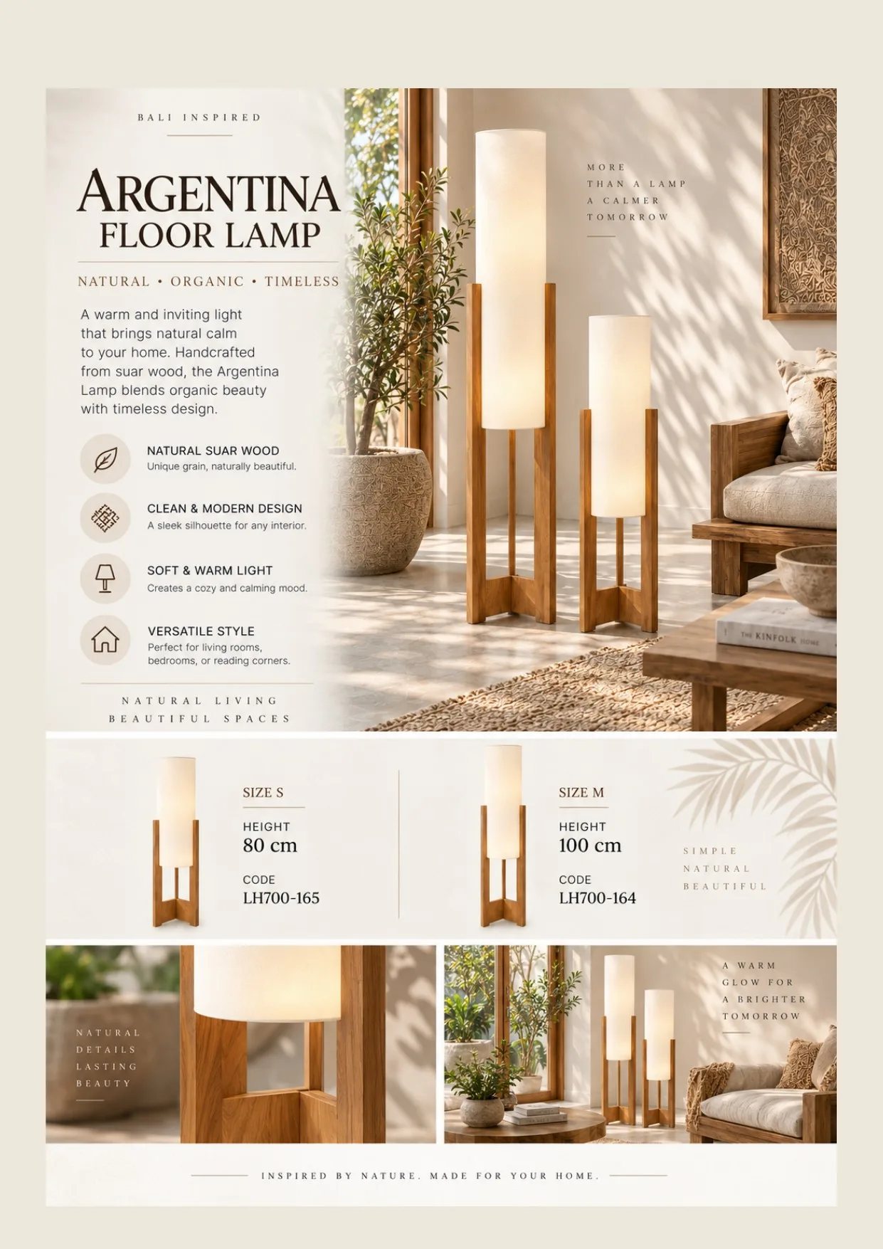Complete catalog page showing Argentina Floor Lamp