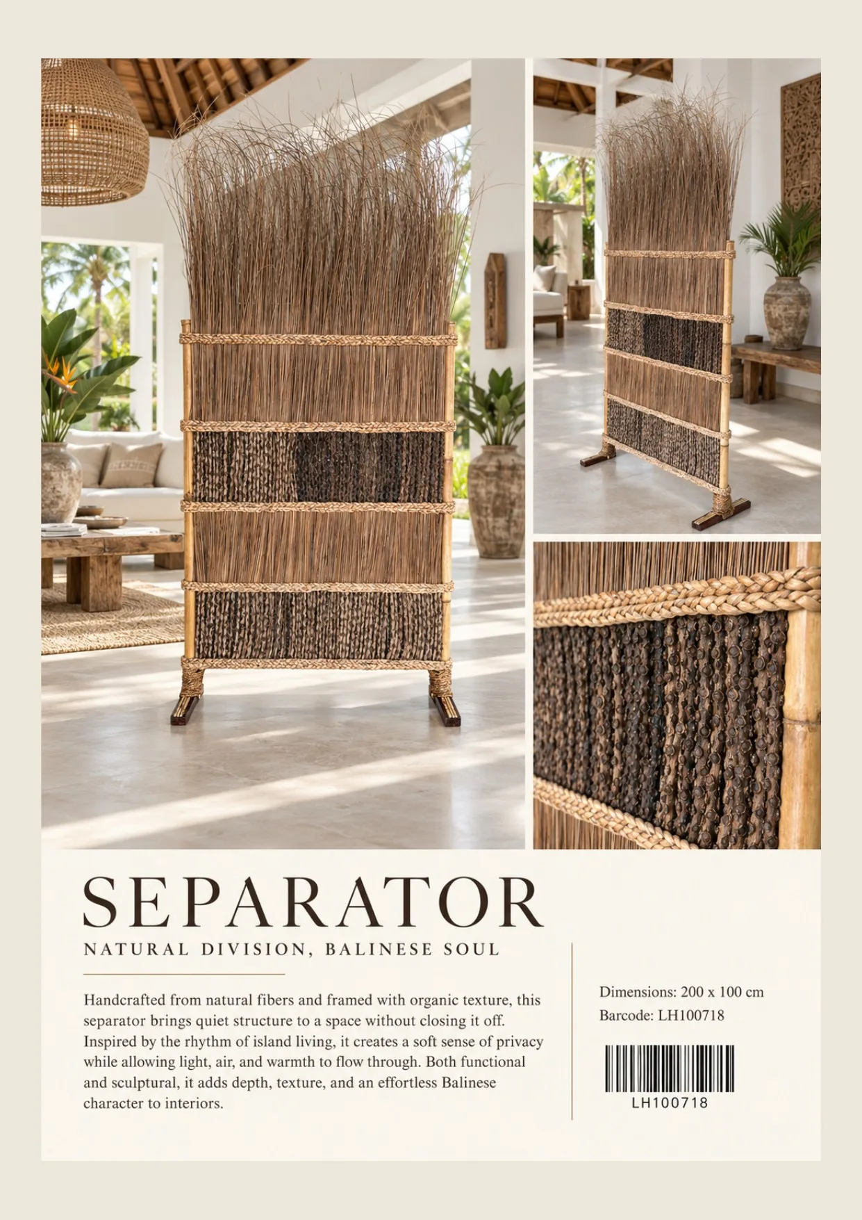 Complete catalog page showing Separator Room Divider Shelf