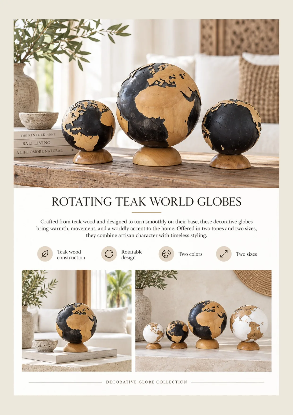 Complete catalog page showing Balinese Earthenware Decorative Vase