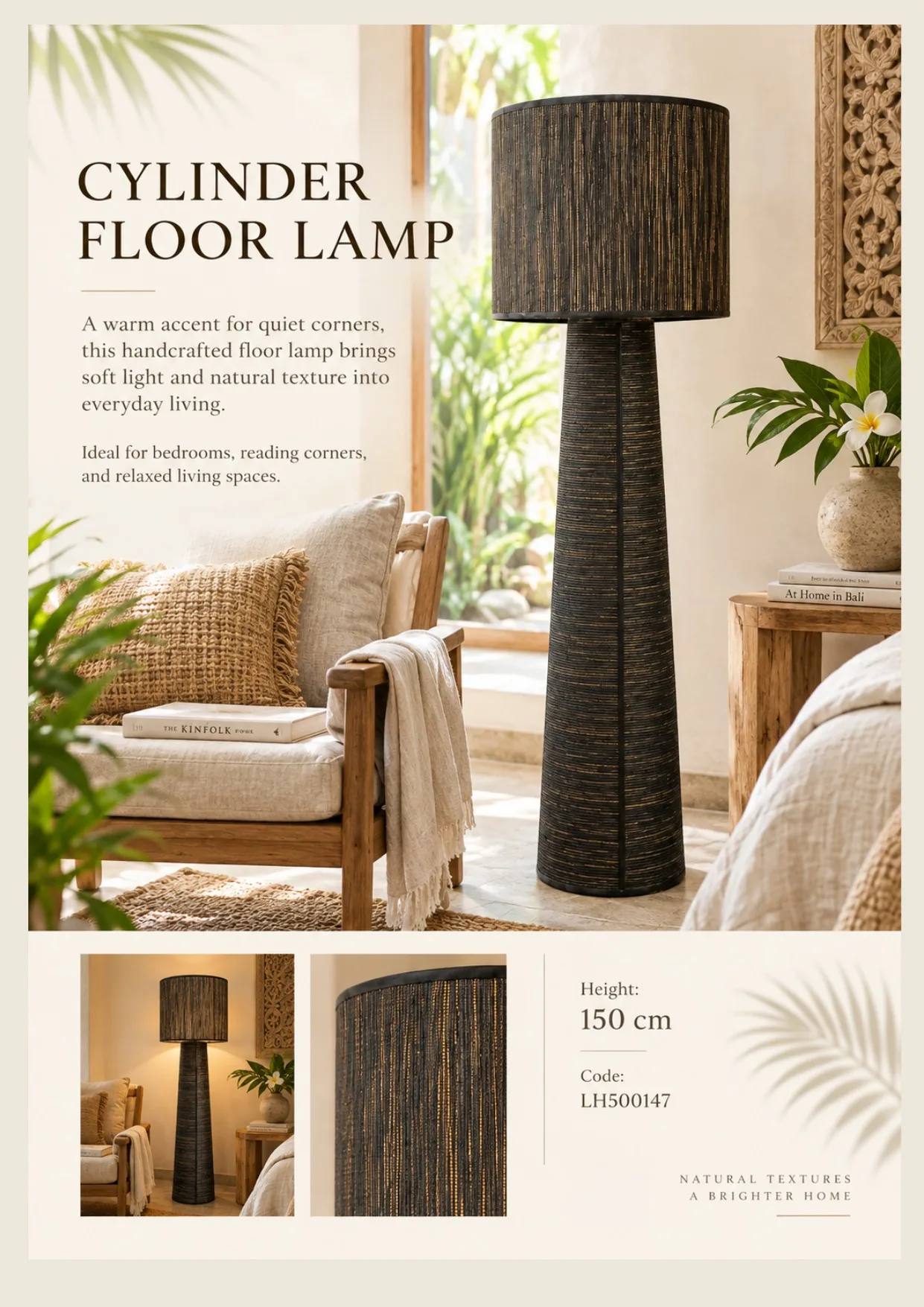 Complete catalog page showing Cylinder Floor Standing Lamp