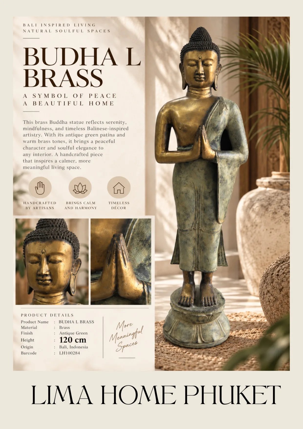 Complete catalog page showing Bronze Standing Temple Figure