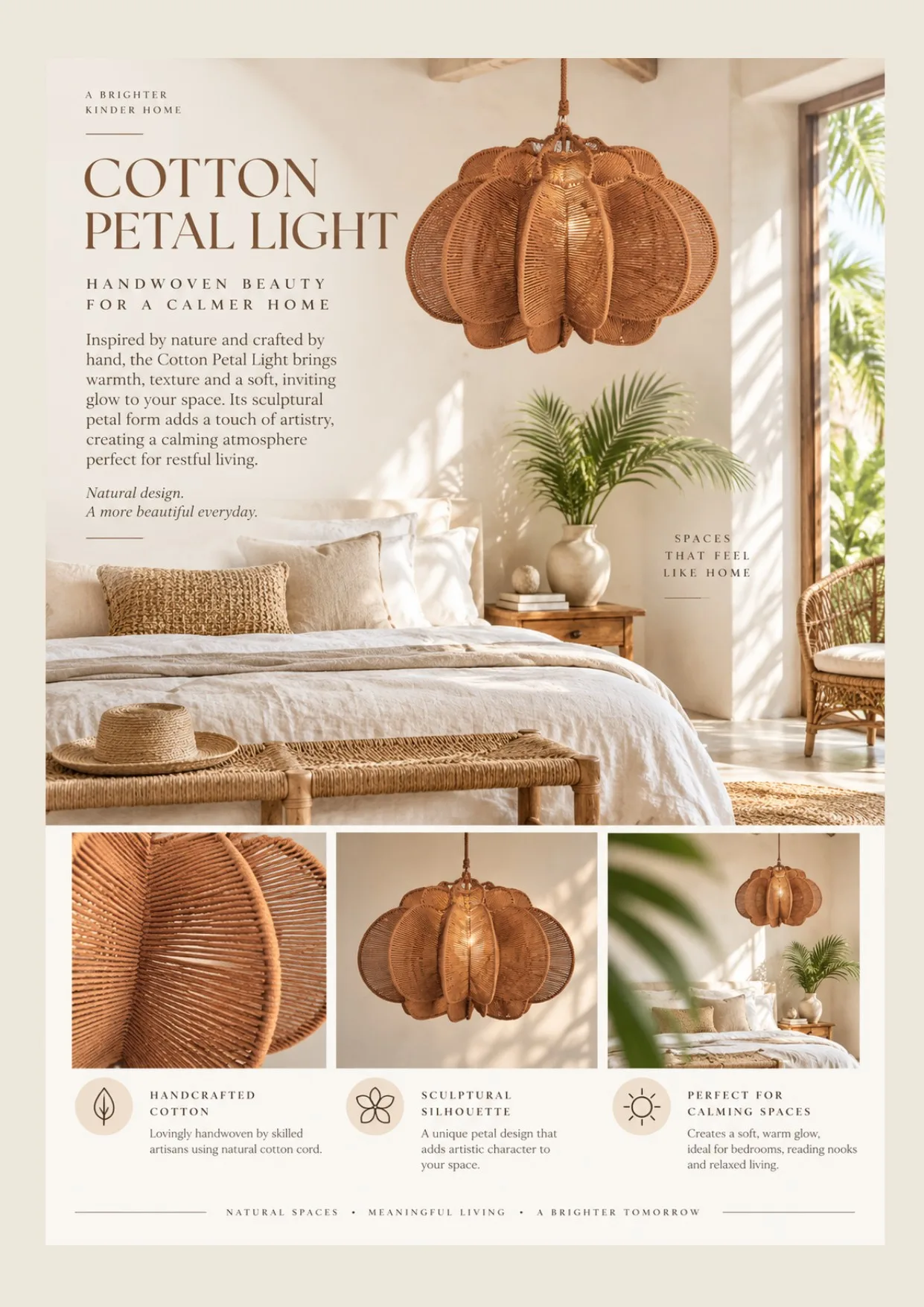 Complete catalog page showing Cotton Petal Light